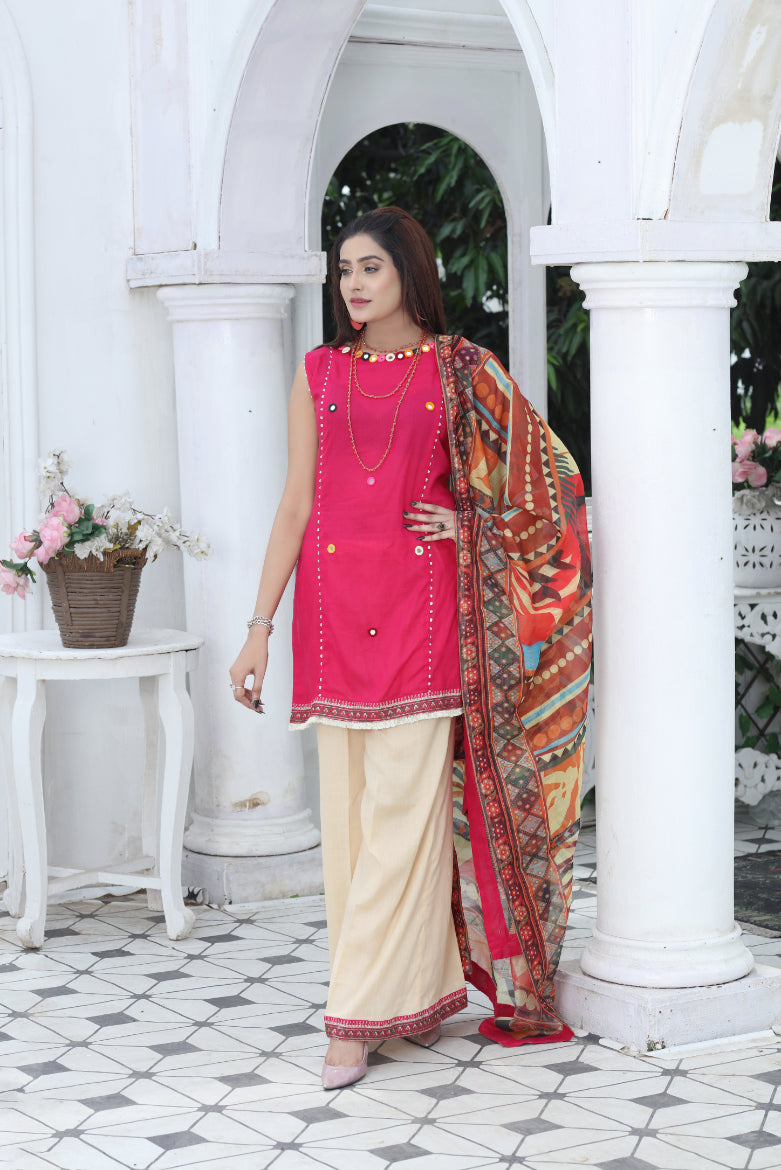 Heavy Embroidery Pakistani with Mirror Work Suits - SareesWala.com